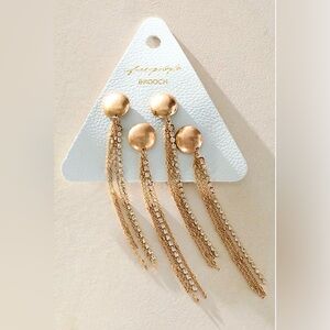 Free People Brandy Fringe Gold Pin Set of Four